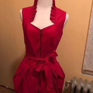 Samuel Dong red bubble dress